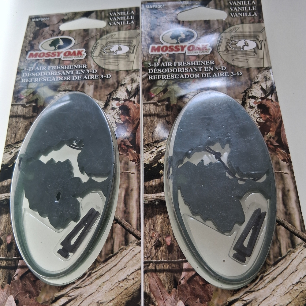 2 PACK Mossy Oak Camouflage Air Freshener - Vanilla Scent